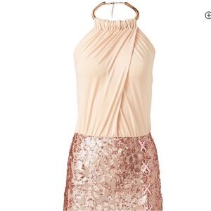 Rose Gold Sequin Dress